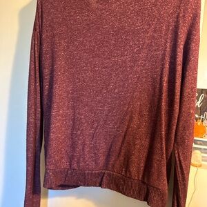 SO Women's Maroon Heather Long Sleeve Tee